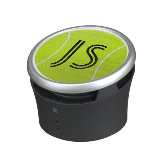 Custom Text Monogram Initials Tennis Ball Speaker (Side)