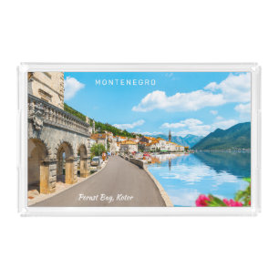 Custom Text Montenegro Acrylic Tray