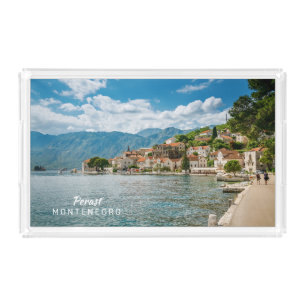 Custom Text Montenegro Acrylic Tray