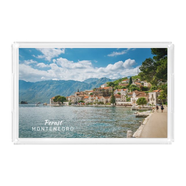 Custom Text Montenegro Acrylic Tray (Front)