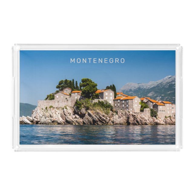 Custom Text Montenegro Acrylic Tray (Front)