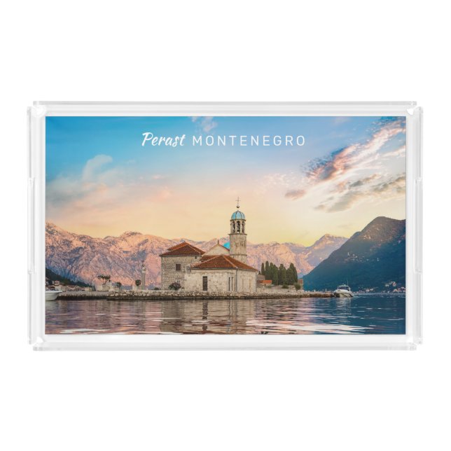 Custom Text Montenegro Acrylic Tray (Front)