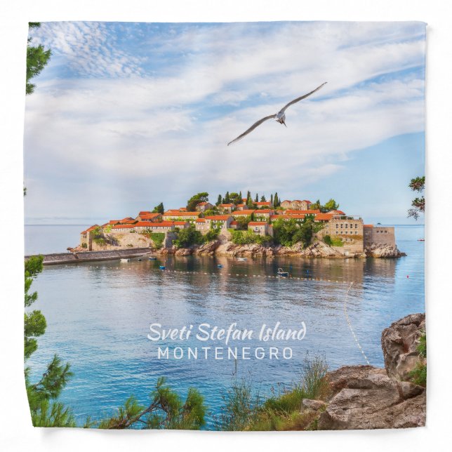 Custom Text Montenegro Bandana (Front)