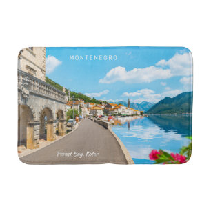 Custom Text Montenegro Bath Mat