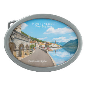 Custom Text Montenegro Belt Buckle