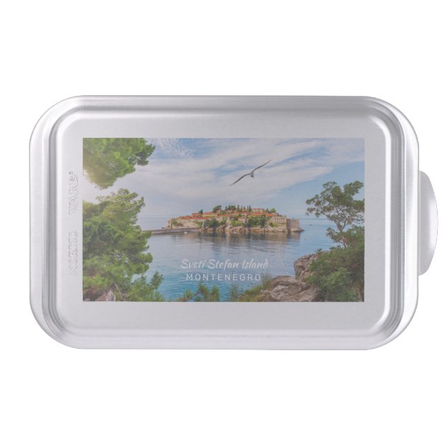 Custom Text Montenegro Cake Pan (Front)