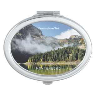 Custom Text Montenegro Compact Mirror