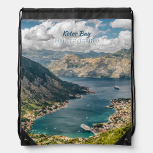 Custom Text Montenegro Drawstring Bag
