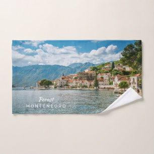 Custom Text Montenegro Hand Towel