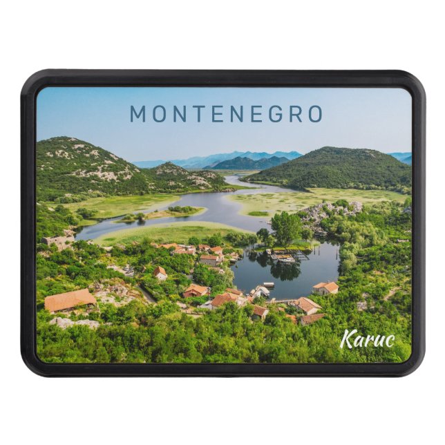 Custom Text Montenegro Hitch Cover (Front)