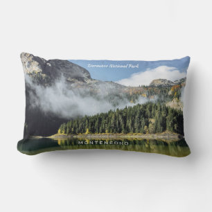 Custom Text Montenegro Lumbar Pillow