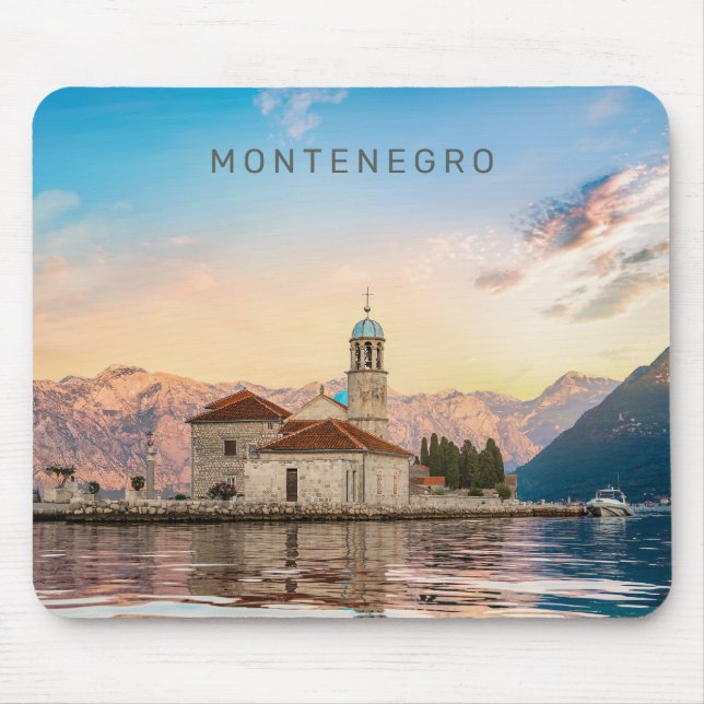 Custom Text Montenegro Mouse Pad (Front)
