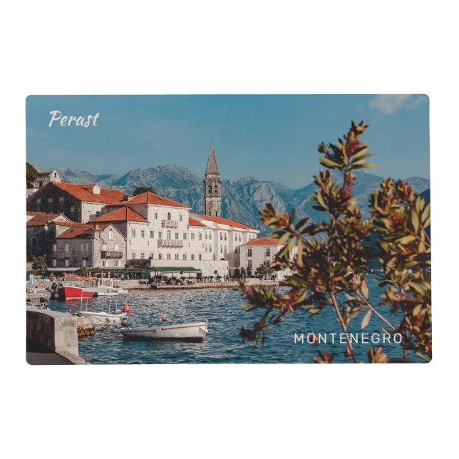 Custom Text Montenegro Placemat (Front)