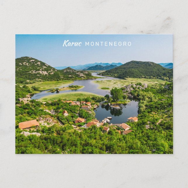 Custom Text Montenegro Postcard (Front)