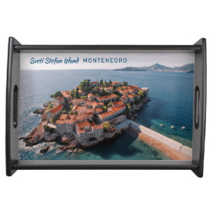 Custom Text Montenegro Serving Tray