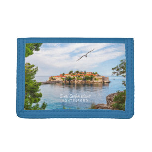 Custom Text Montenegro Tri-fold Wallet
