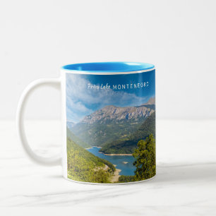 Custom Text Montenegro Two-Tone Coffee Mug