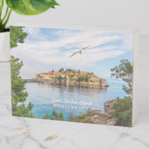 Custom Text Montenegro Wooden Box Sign