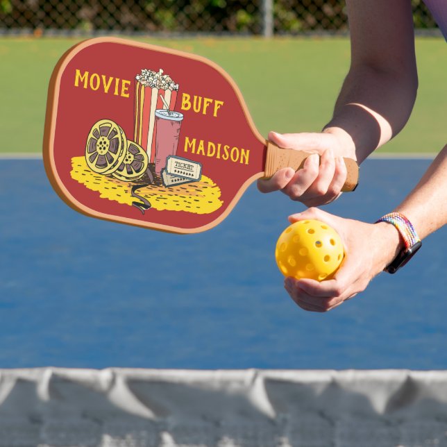 Custom text Movie Buff Pickleball Paddle (Insitu)