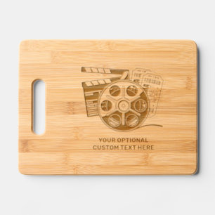 Custom Text Movie / Cinema Engraved Cutting Board