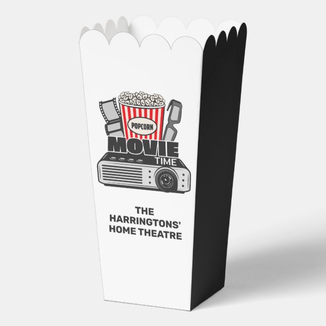 Custom Text Movie Time Favor Boxes (Front)