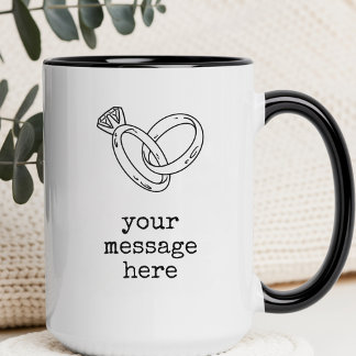 Custom Text Mug Gift for Newly Married Couples