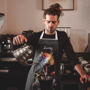 Custom Text Mushroom Lover Apron