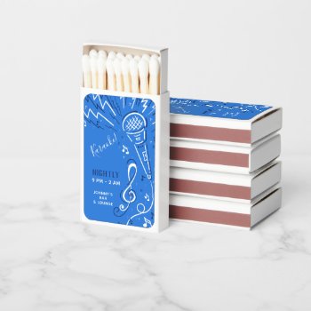 Custom Text Music Microphone Matchboxes by PizzaRiia at Zazzle