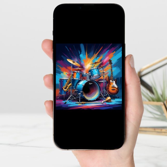 Custom Text Musical Instruments Card (Front Digital)