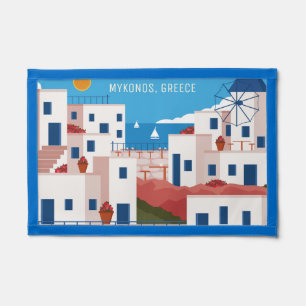 Custom Text Mykonos Greece Pennant