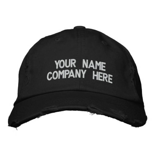 Custom Text Name Colors Embroidered Hat