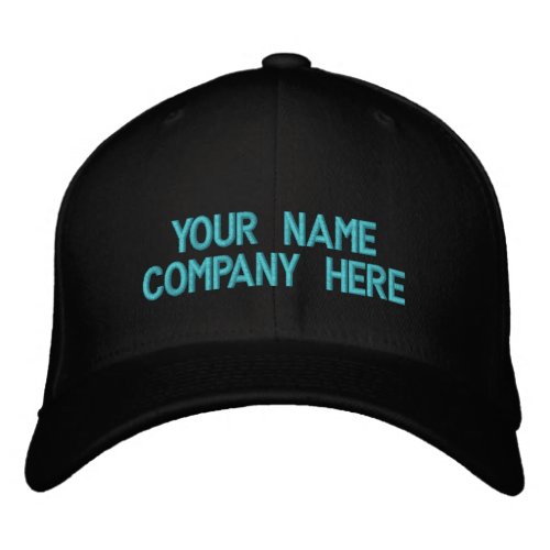 Custom Text Name Company Embroidered Baseball Cap