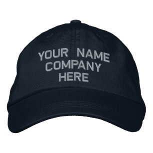 Custom Text Name Hat Embroidered Cap Template
