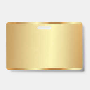 Custom Text Name Logo Name Gold Blank Background Badge