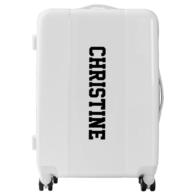 Custom text name personalized luggage (Front)