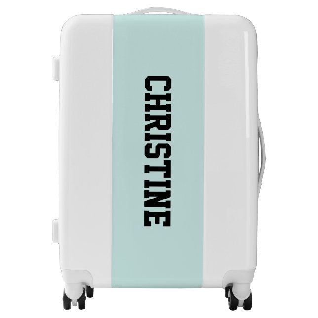 Custom text name personalized luggage (Front)