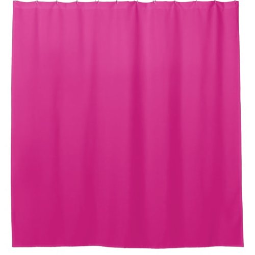 Custom Text Name Trendy Modern Pink Solid Color Shower Curtain