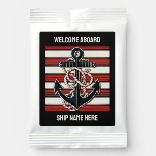 Custom Text Nautical Anchor Margarita Drink Mix