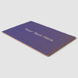 Custom Text Navy Blue | Personalized Welcome Fiber Doormat