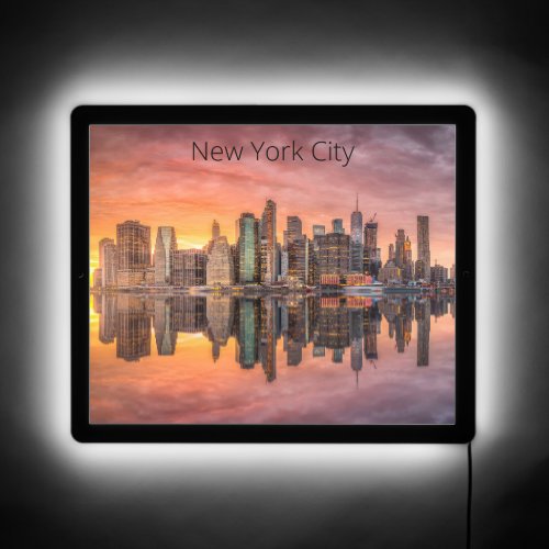 Custom Text New York City Skyline LED Sign