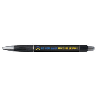 Custom Text No More Wars Peace for Ukraine Pen
