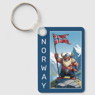 Custom Text Norwegian Troll Keychain