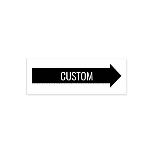 Custom Text on Arrow Self_inking Stamp