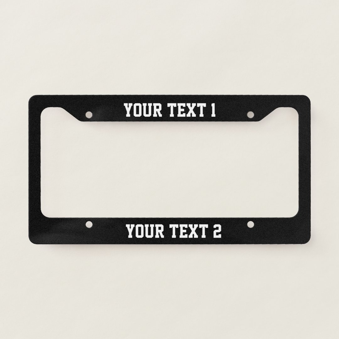 Frame With Image Custom Personalized License Plate Frame,customized Design Metal Car License Plate Frame With Text - UK Custom Metal License Plate Frames For Dealers - Foto 6