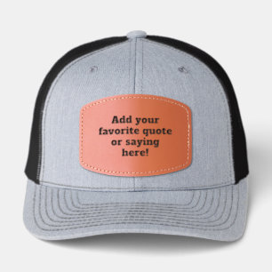 Custom Text on Hat Personalized Quote Business