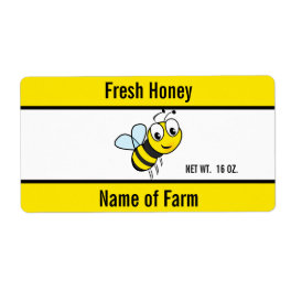 Custom Text on Honey Jar Label