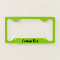 Custom Text on Lime Green with Black Script