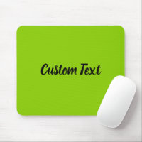Custom Text on Lime Green with Black Script