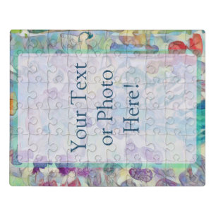 Custom Text or Photo Abstract Art   Jigsaw Puzzle
