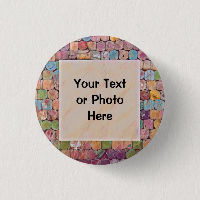 Custom Text or Photo Button (Front)